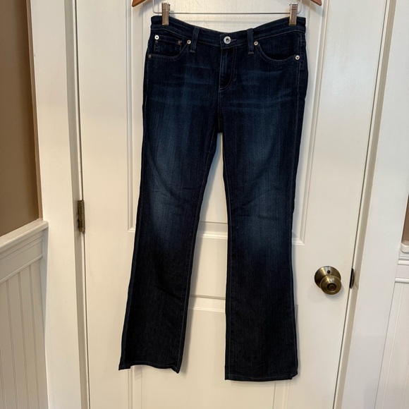 ⭐️ ADRIANO GOLDSCHMIED AG JEANS BLUE DENIM THE ANGEL BOOTCUT STRETCH SIZE 27 USA - Picture 1 of 10